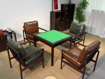 型号：掼蛋桌-四方桌 材质：橡木 颜色：宋式胡桃色 尺寸：90*90*73cm图4