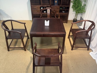 型号：掼蛋桌-四方桌 材质：橡木 颜色：宋式胡桃色 尺寸：90*90*73cm图7