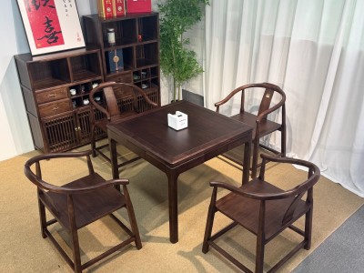 型号：掼蛋桌-四方桌 材质：橡木 颜色：宋式胡桃色 尺寸：90*90*73cm图6