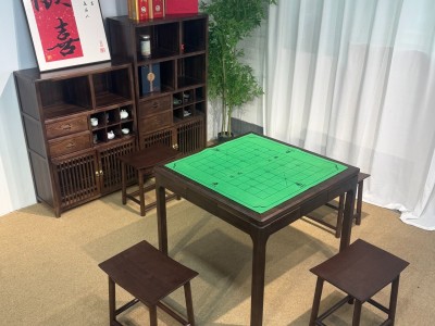 型号：掼蛋桌-四方桌 材质：橡木 颜色：宋式胡桃色 尺寸：90*90*73cm图9