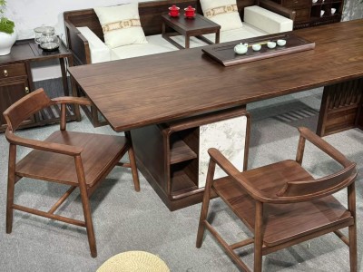 启辰大板【宋式美学】 尺寸:1.8米/2米/2.2米/2.4米/2.6米/2.8米 新中式罗汉床+禅心副椅配置图2