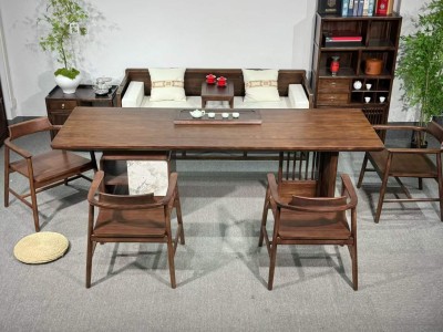 启辰大板【宋式美学】 尺寸:1.8米/2米/2.2米/2.4米/2.6米/2.8米 新中式罗汉床+禅心副椅配置图4