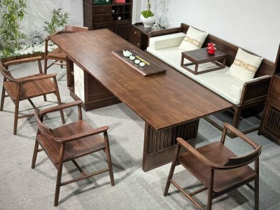 启辰大板【宋式美学】 尺寸:1.8米/2米/2.2米/2.4米/2.6米/2.8米 新中式罗汉床+禅心副椅配置图6