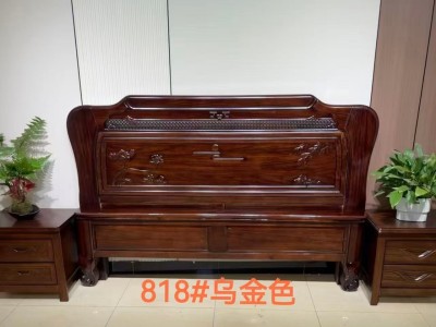 实木大款床图2