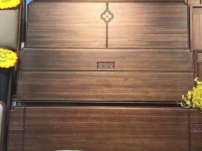 臻实宋式美学家具，宋式实木床图6