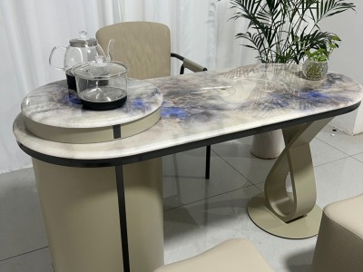 型号：澜彩茶台 材质：超晶石+碳素钢 颜色：超晶石 尺寸：1.2、1.4米图7