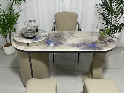 型号：澜彩茶台 材质：超晶石+碳素钢 颜色：超晶石 尺寸：1.2、1.4米图8