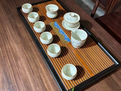 2.4米鸣泉茶桌，全实木无贴皮。高品。图7