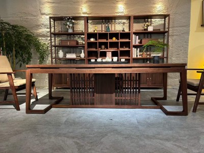 2.4米鸣泉茶桌，全实木无贴皮。高品。图9