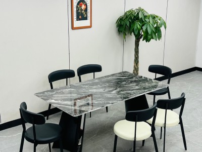 型号：F02#  方桌 材质：碳素钢底架 搭配岩板/微晶石/超晶石 尺寸：1.2米-1.6米图8