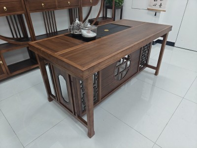 财源（新款带层板） 材质：橡木 颜色：北美胡 规格：160*80*73CM           180*80*73CM图7