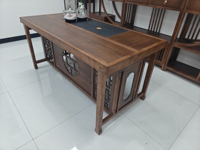 财源（新款带层板） 材质：橡木 颜色：北美胡 规格：160*80*73CM           180*80*73CM图8