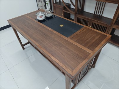 财源（新款带层板） 材质：橡木 颜色：北美胡 规格：160*80*73CM           180*80*73CM图6