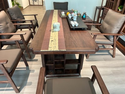 海棠大板 颜色：北美黑胡桃色 规格：220*90*76           240*90*76           260*90*76图6