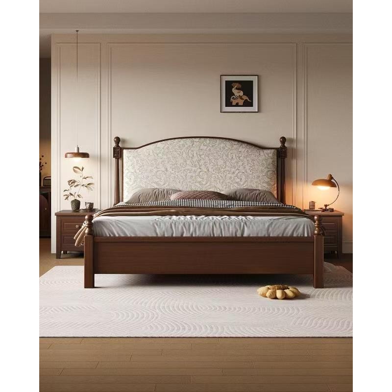 中古风系列  黑色/胡桃色，1.5/1.8米