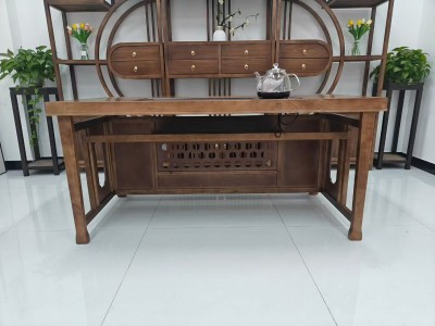 财通茶台 【尺寸】160/180*80*73CM 【材质】橡木 【颜色】北美胡 高品擦色工艺，返单爆款 品质保证，售后无忧！图8