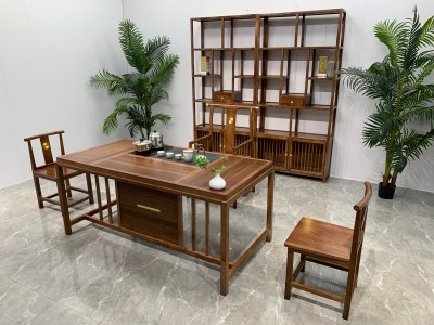 素心茶台 【规格】160*80*71CM 【材质】橡木 【颜色】板栗色图8