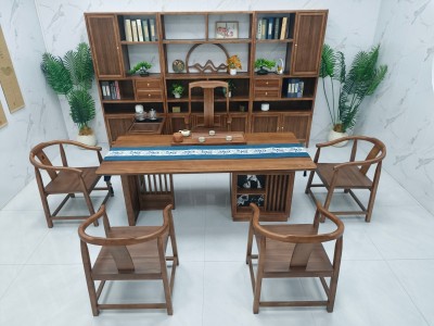 清韵（新款） 【规格】200/220/240*90*75CM 【材质】橡木乌金木工艺 【颜色】北美胡图7