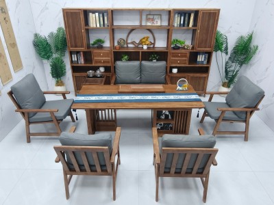 清韵（新款） 【规格】200/220/240*90*75CM 【材质】橡木乌金木工艺 【颜色】北美胡图4
