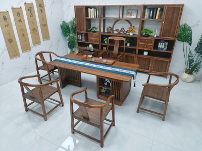 清韵（新款） 【规格】200/220/240*90*75CM 【材质】橡木乌金木工艺 【颜色】北美胡图9