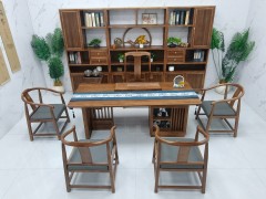 清韵（新款） 【规格】200/220/240*90*75CM 【材质】橡木乌金木工艺 【颜色】北美胡