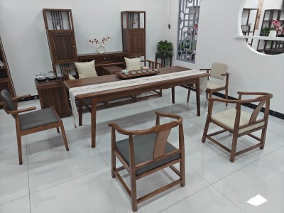 清雅+罗汉床组合 【规格】200/220/240*90*73CM 【材质】橡木乌金木工艺，下架非洲材 【颜色】北美胡图6