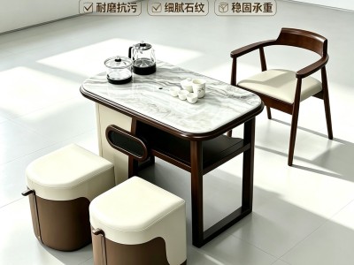 G-5# 绿松石-超晶石 1000*600*730 桌面：绿松石 雕刻茶盘  镶嵌奢石片  实木框架图3