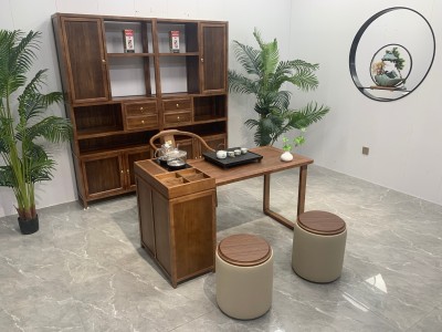 至荟岛台（可伸缩） 【规格】110-140/*60*75CM 【材质】乌金木工艺 【颜色】北美胡图5