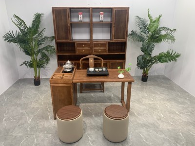 至荟岛台（可伸缩） 【规格】110-140/*60*75CM 【材质】乌金木工艺 【颜色】北美胡图4