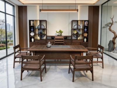 高端清和茶桌 材质：乌金 颜色：紫胡桃 规格： 180*85*75CM 200*85*75CM 220*85*75CM 240*85*75CM图3