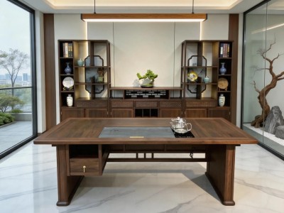 高端清和茶桌 材质：乌金 颜色：紫胡桃 规格： 180*85*75CM 200*85*75CM 220*85*75CM 240*85*75CM图7