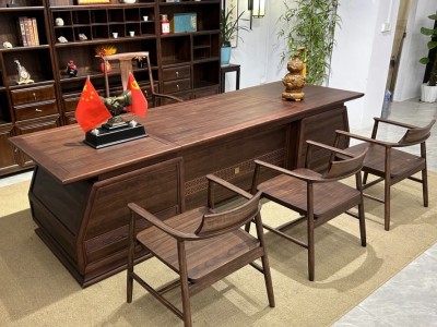 锦泰办公桌 材质: 乌金 颜色: 乌金色/可定制颜色 规格： 280*100*78cm 300*100*78cm 320*100*78cm图6