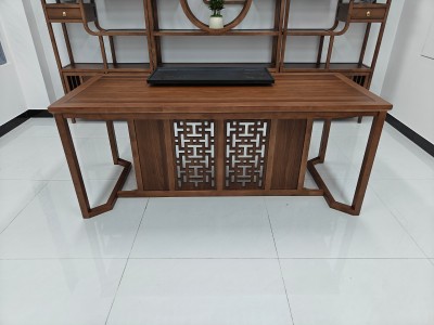 鸿茗干泡台（新款） 【尺寸】180*80*73CM 【材质】橡木 【颜色】北美胡  高品擦色工艺，简约大气，质量过硬图7
