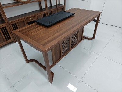 鸿茗干泡台（新款） 【尺寸】180*80*73CM 【材质】橡木 【颜色】北美胡  高品擦色工艺，简约大气，质量过硬图8