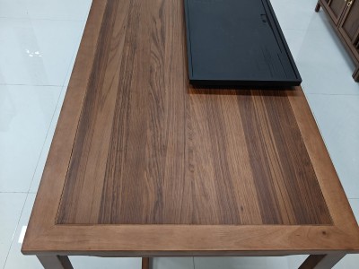 鸿茗干泡台（新款） 【尺寸】180*80*73CM 【材质】橡木 【颜色】北美胡  高品擦色工艺，简约大气，质量过硬图9