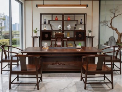 凌云壮志茶桌 颜色：乌金色/可定制颜色 规格： 180*88*73cm 200*88*73cm 220*88*73cm 240*88*73cm图3