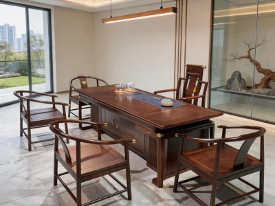 凌云壮志茶桌 颜色：乌金色/可定制颜色 规格： 180*88*73cm 200*88*73cm 220*88*73cm 240*88*73cm图4