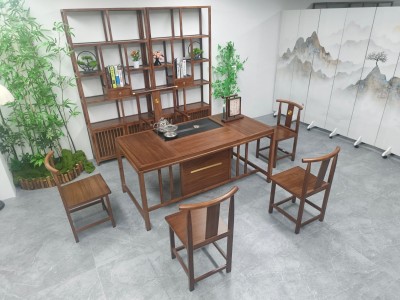 素心茶桌 【规格】160*80*71CM 【材质】乐木樟 【颜色】板栗色图4