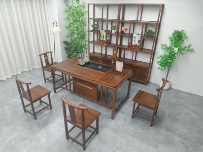 素心茶桌 【规格】160*80*71CM 【材质】乐木樟 【颜色】板栗色图3