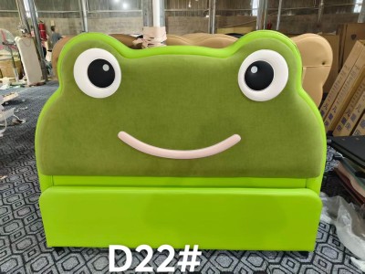型号：D22# 青蛙王子 材质：实木框架+生态皮靠包 尺寸：1.5米图4