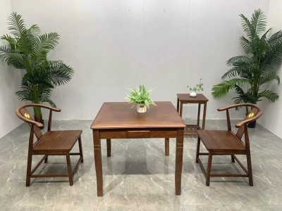 网红掼蛋桌（两用） 【规格】88*88*75 【材质】橡木 【颜色】北美胡图4