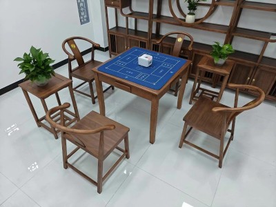 网红掼蛋桌（两用） 【规格】88*88*75 【材质】橡木 【颜色】北美胡图9